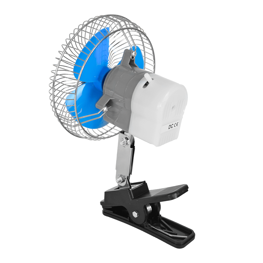 🌀 VENTILADOR PARA AUTO NEGRO 12V 06″