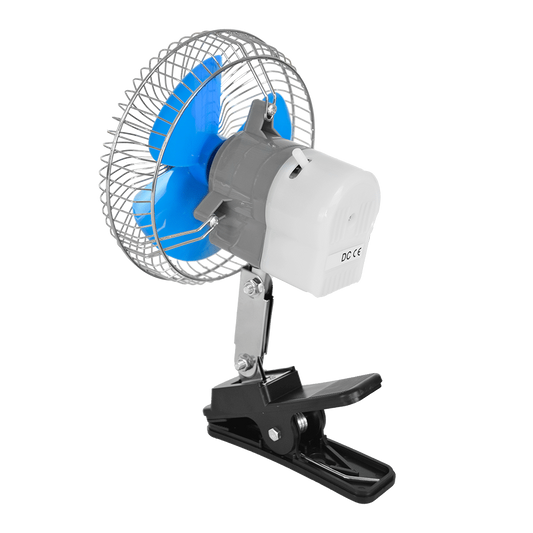 🌀 VENTILADOR PARA AUTO NEGRO 12V 06″