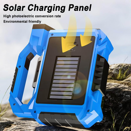 🔦 Linterna Solar Multifuncional 🌞 – Recargable con energía solar ☀️