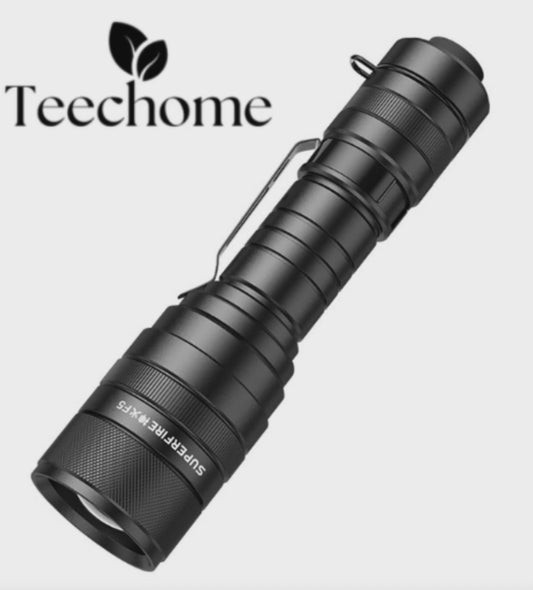 🔦 Linterna Táctica SUPERFIRE 💥 – Potente, resistente y lista para cualquier aventura 🌲⚡. ¡Ilumina tu camino como nunca antes!